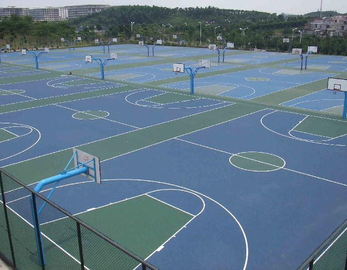硅PU籃球場